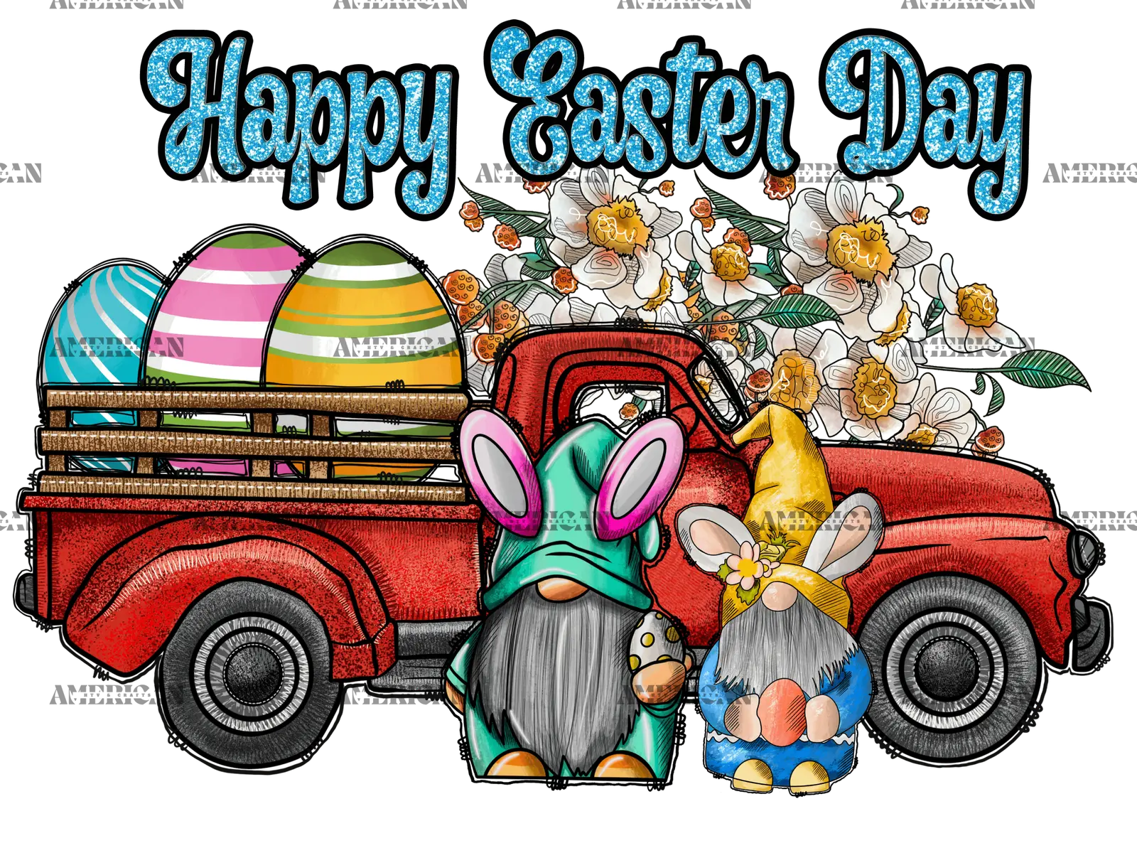 Happy_Easter_Day_Red_Truck.png