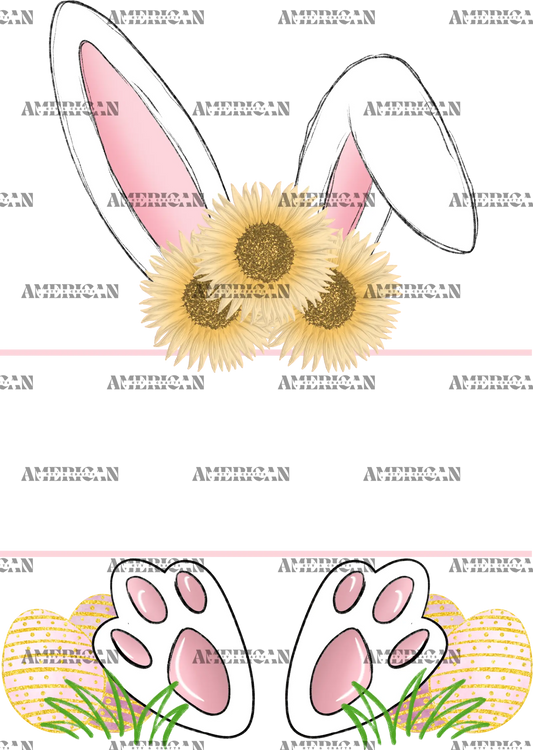 Easter_Bunny_Name_Frame_Pink_Sunflower.png