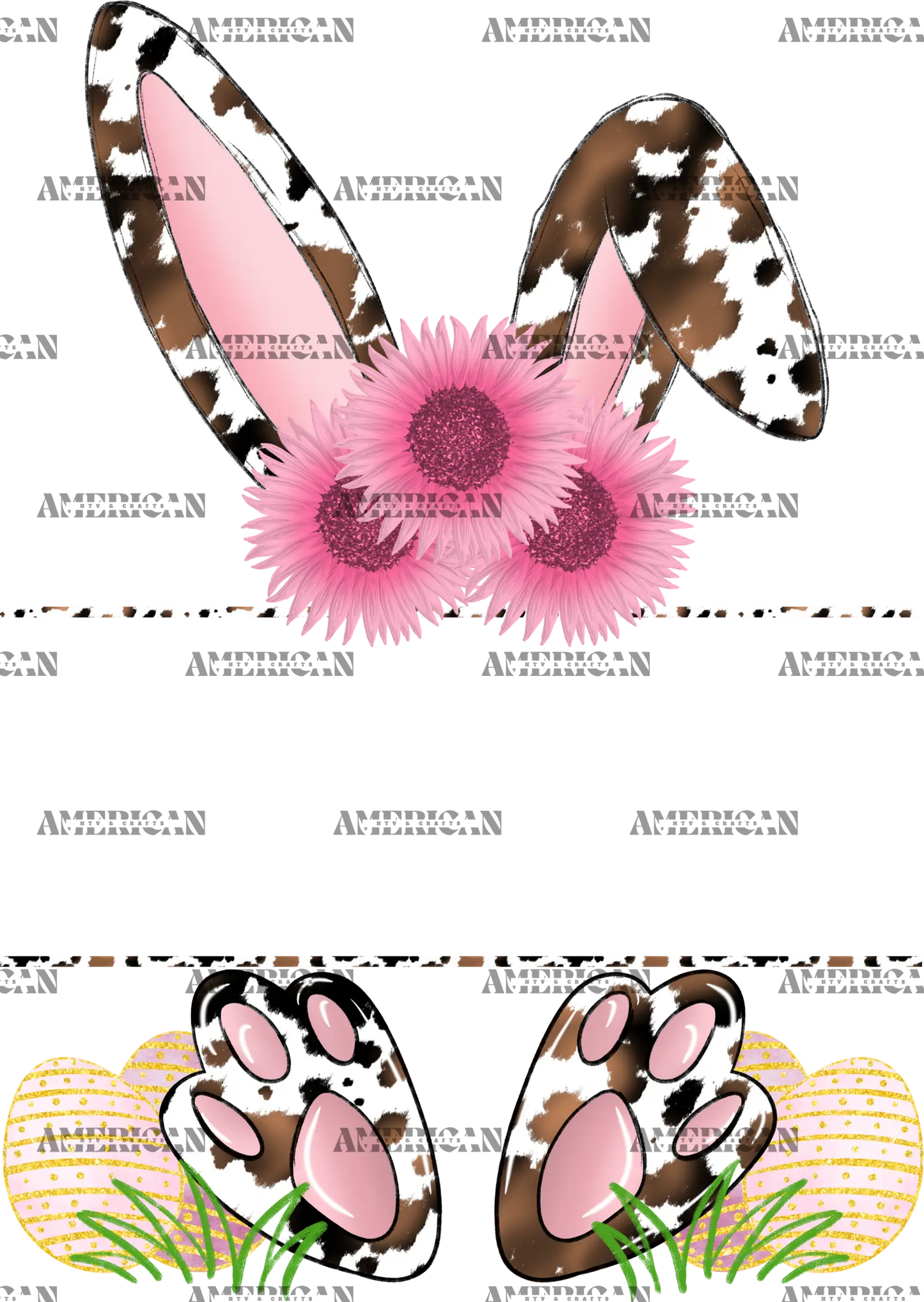 Easter_Bunny_Name_Frame_Pink_Cowhide.png