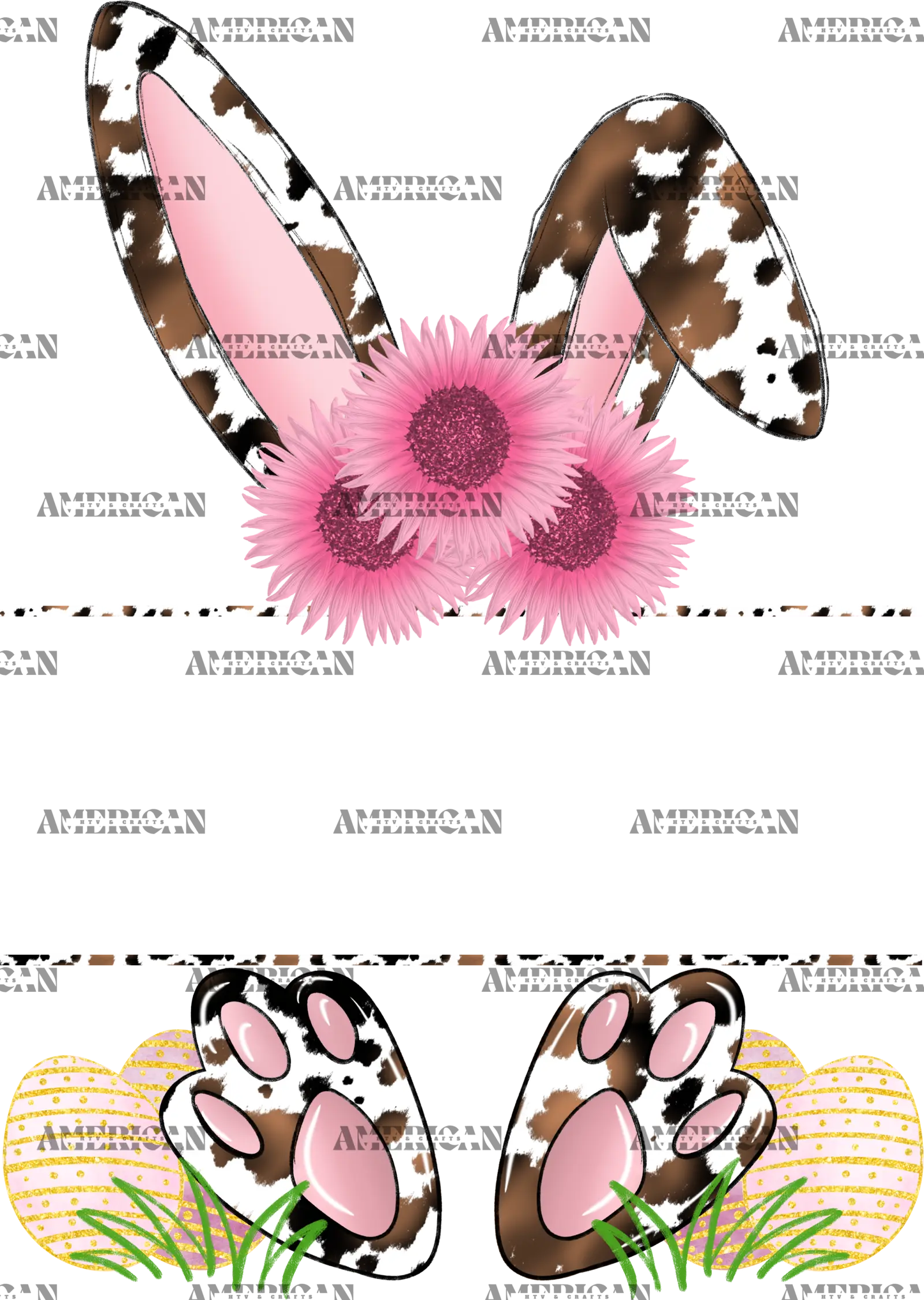 Easter_Bunny_Name_Frame_Pink_Cowhide.png