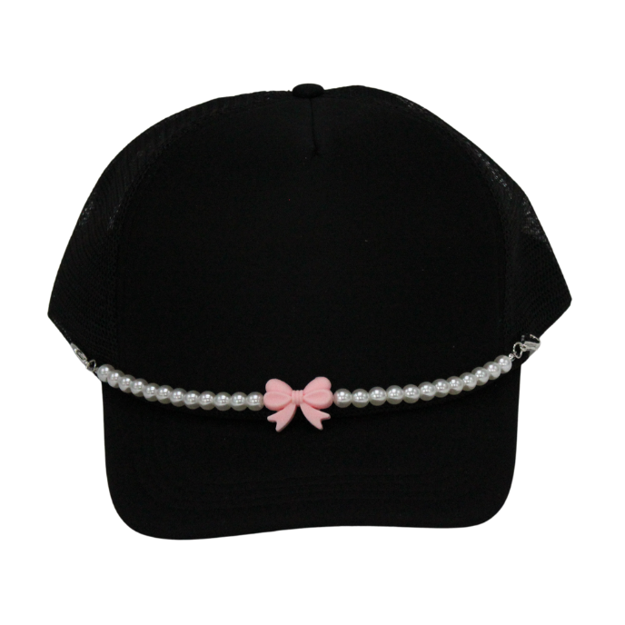 Bow Pearl Hat Chains