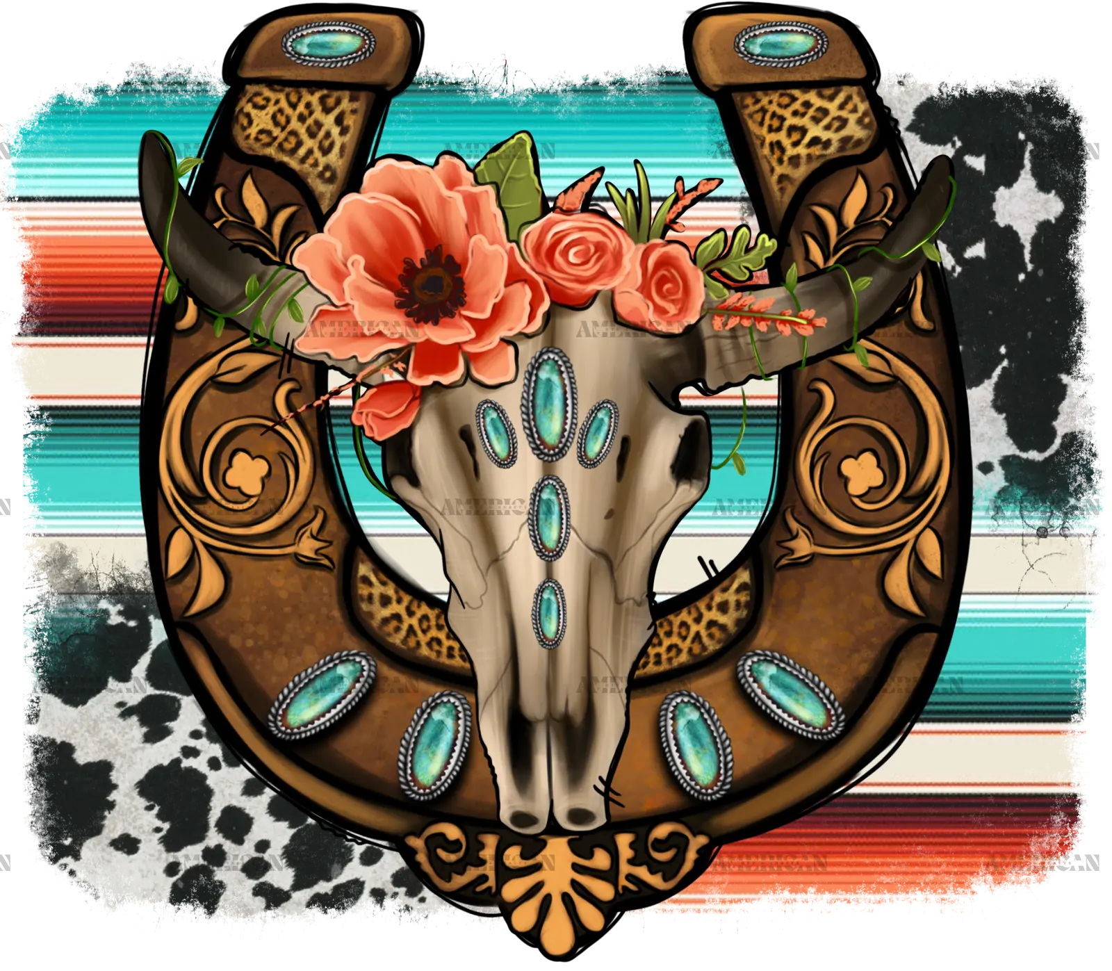 Bull_Skull_Western_Horseshoe