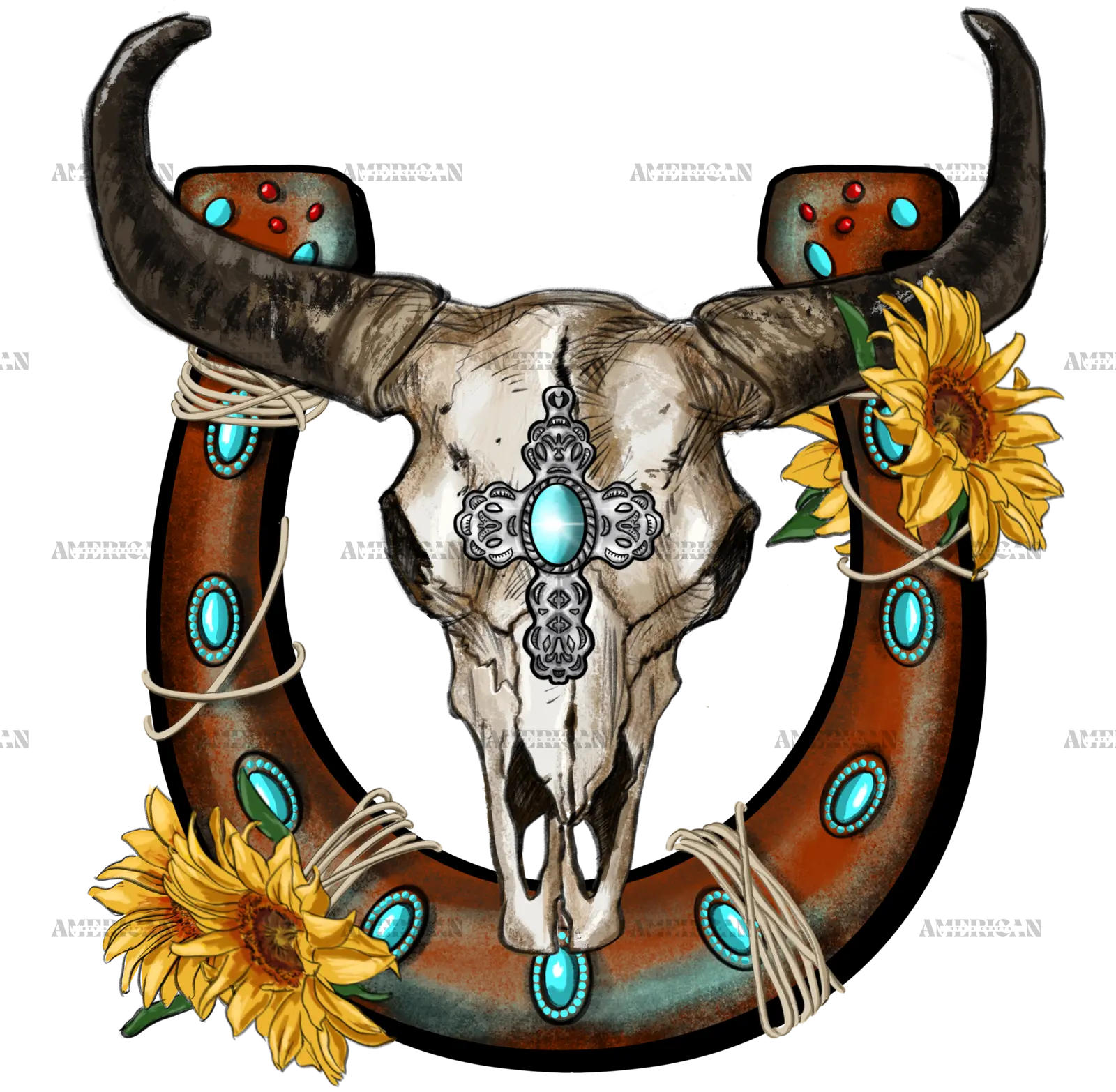 Bull_Skull_With_Horseshoe