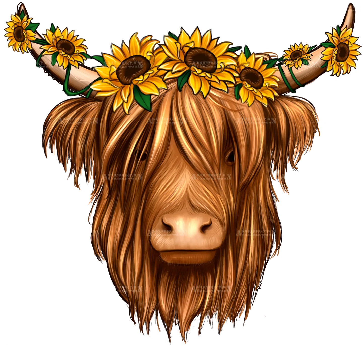 Sunflowers_Cow