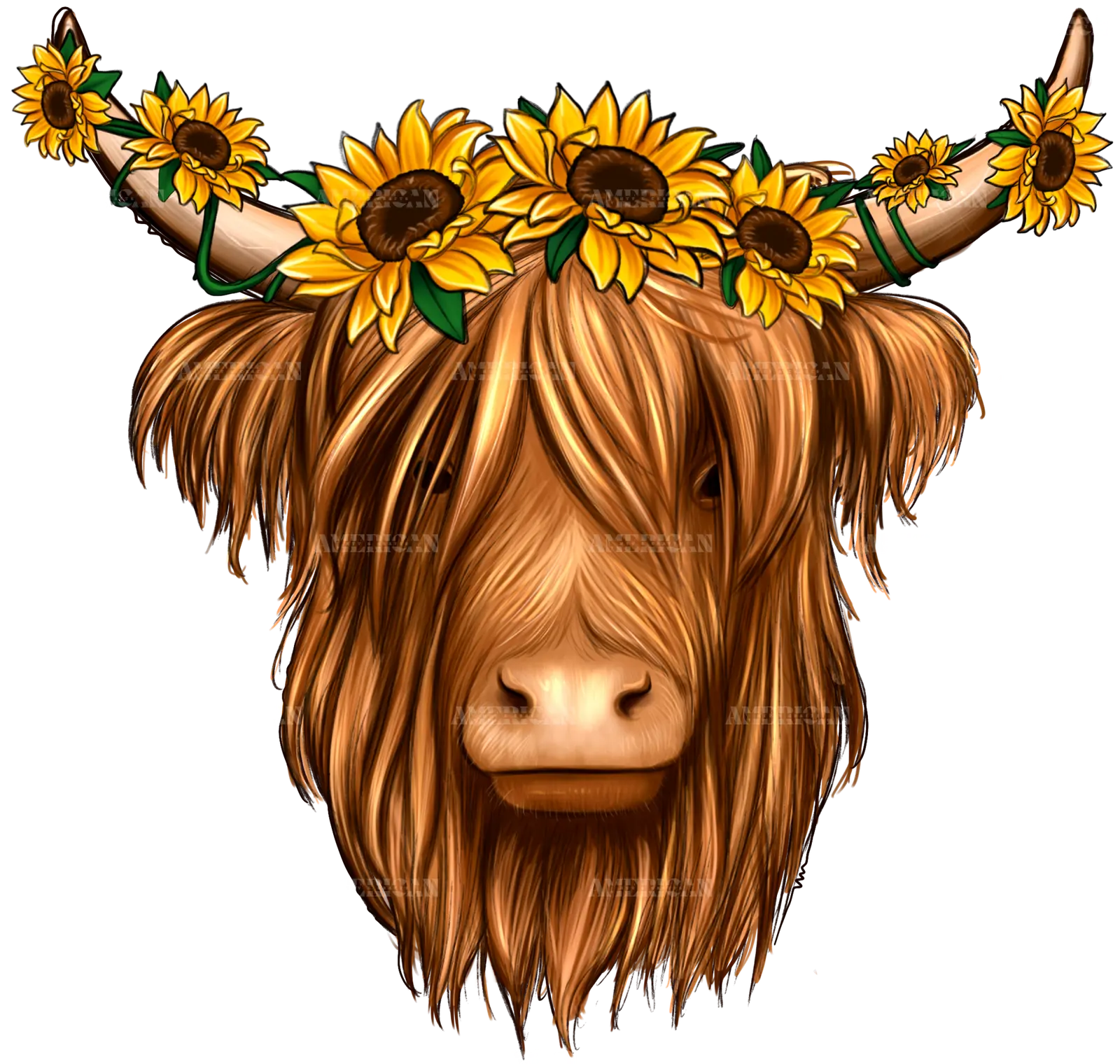 Sunflowers_Cow