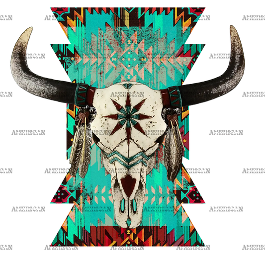 Bull_Skull_Aztec_Southwestern