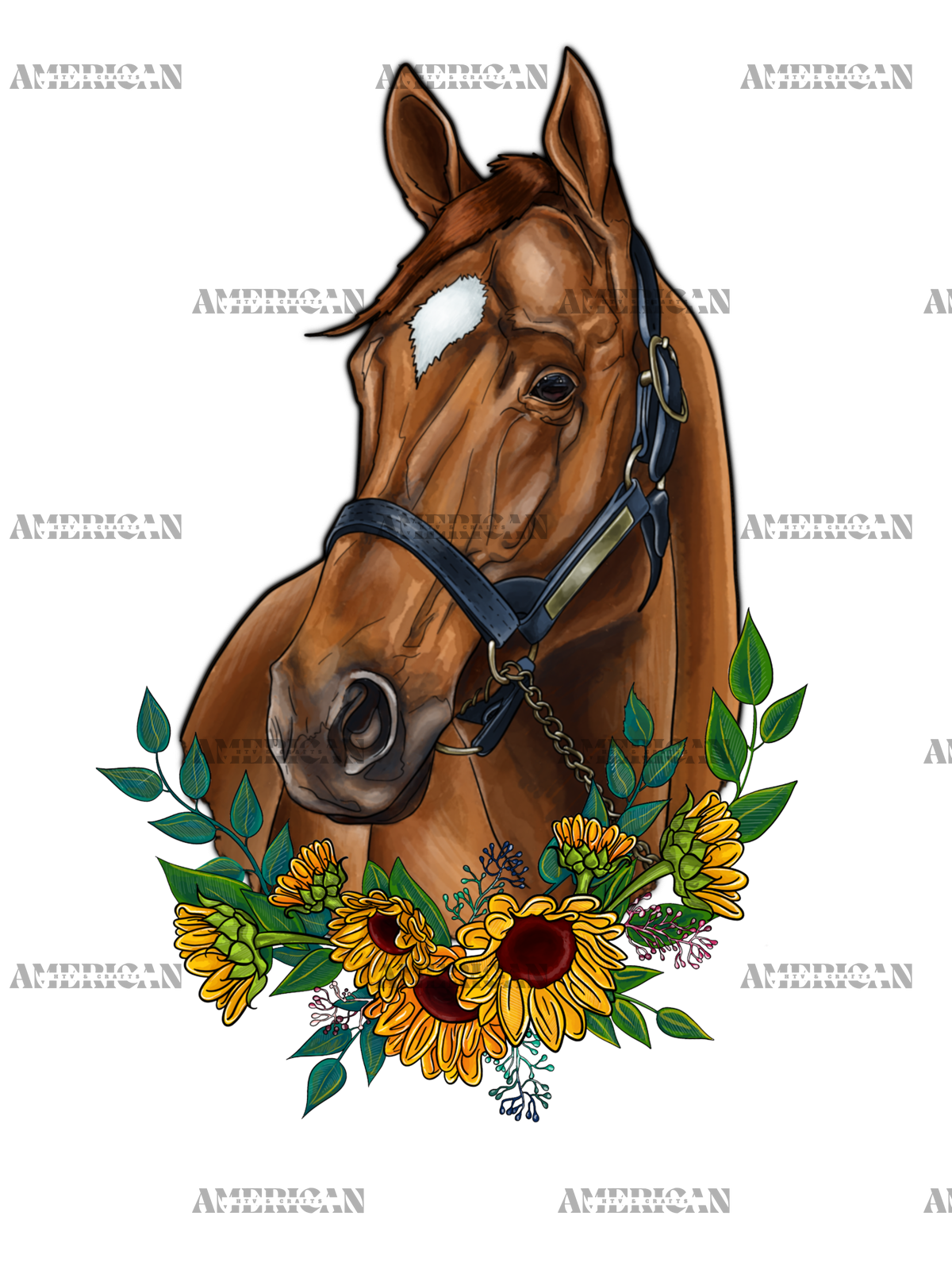 Horse_With_Sunflowers-2