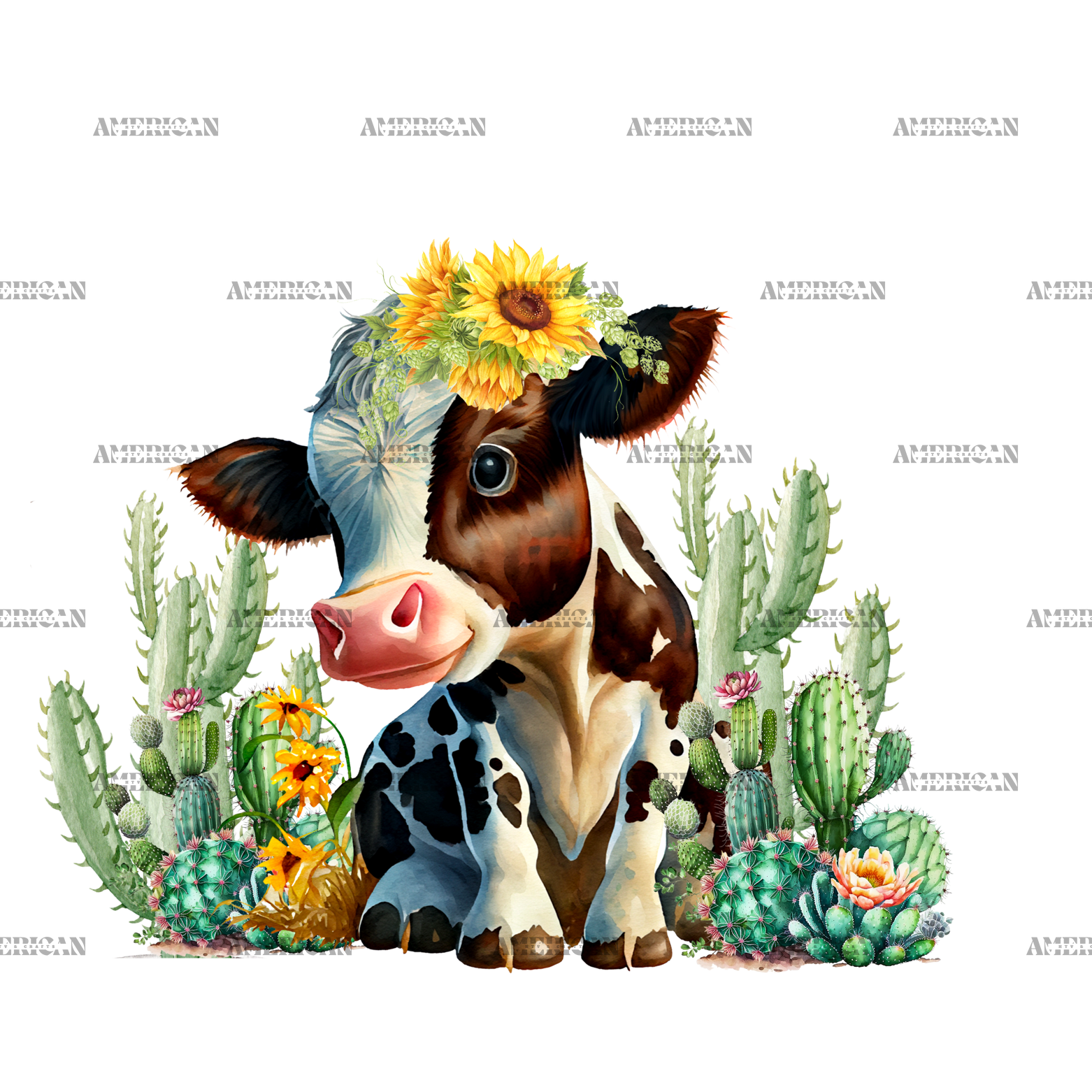 Cow_And_Sunflower