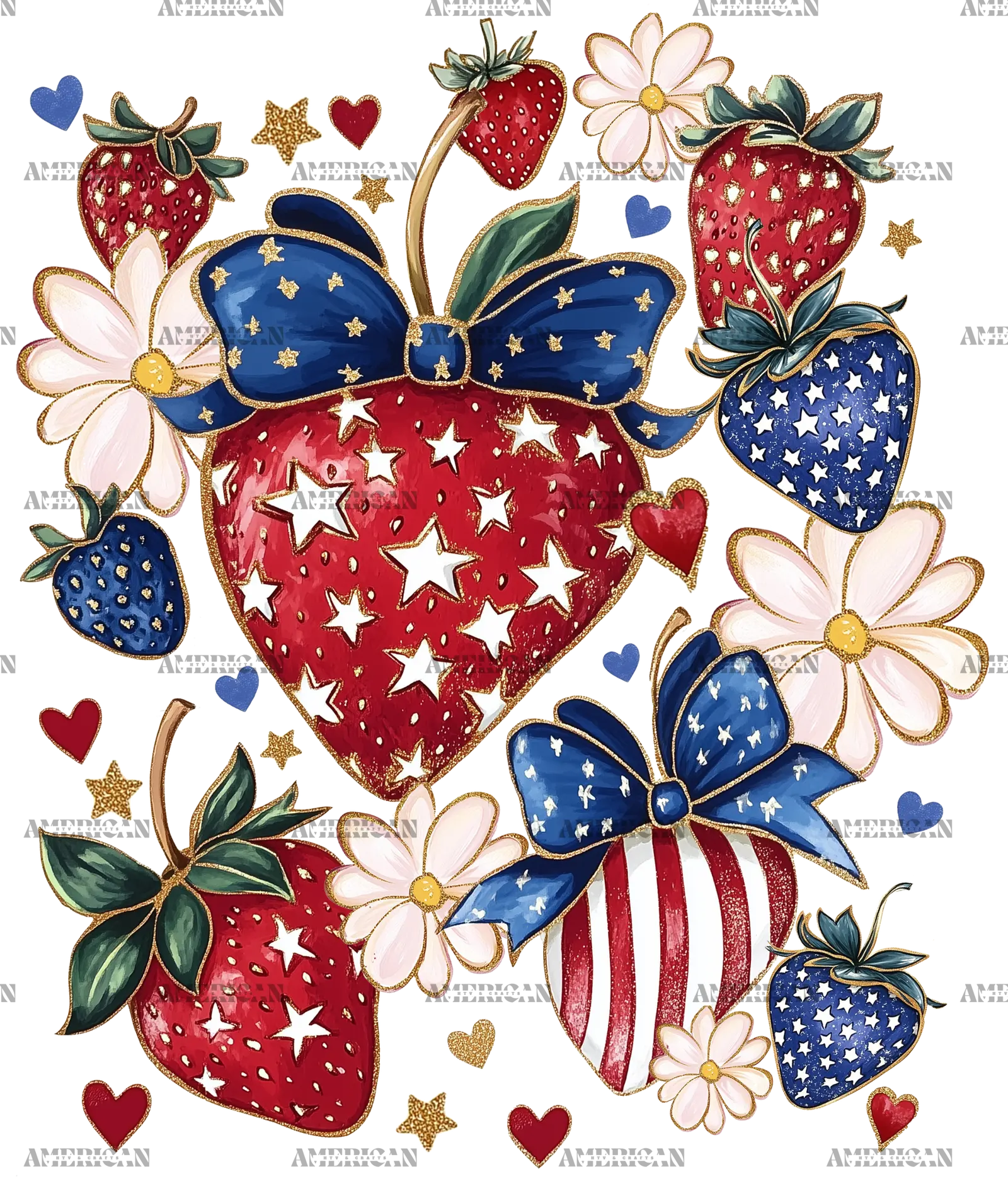 USA_Strawberries_And_Flowers